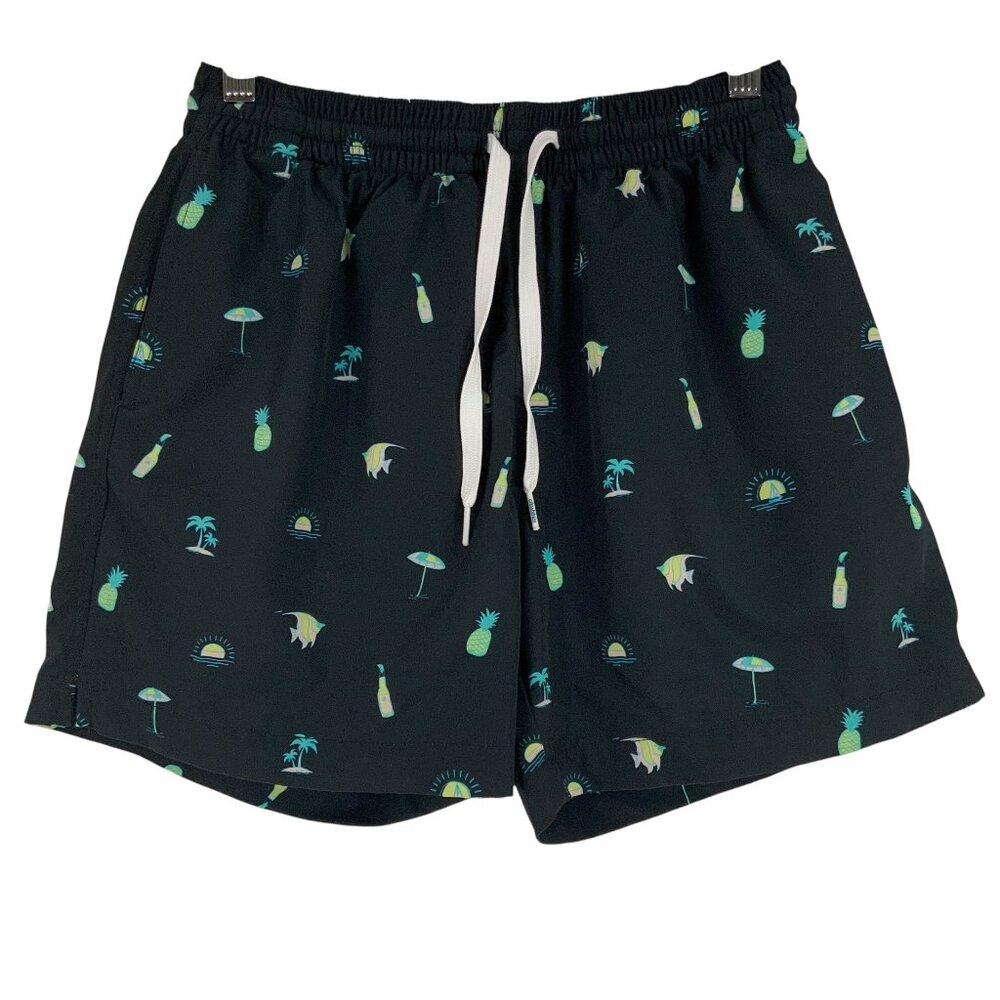 Chubbies Black Pineapple Print Drawstring Pull-On… - image 1